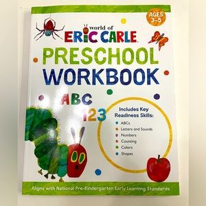 3/$20 🔹 Eric Carle Preschool Workbook Ages 3-5